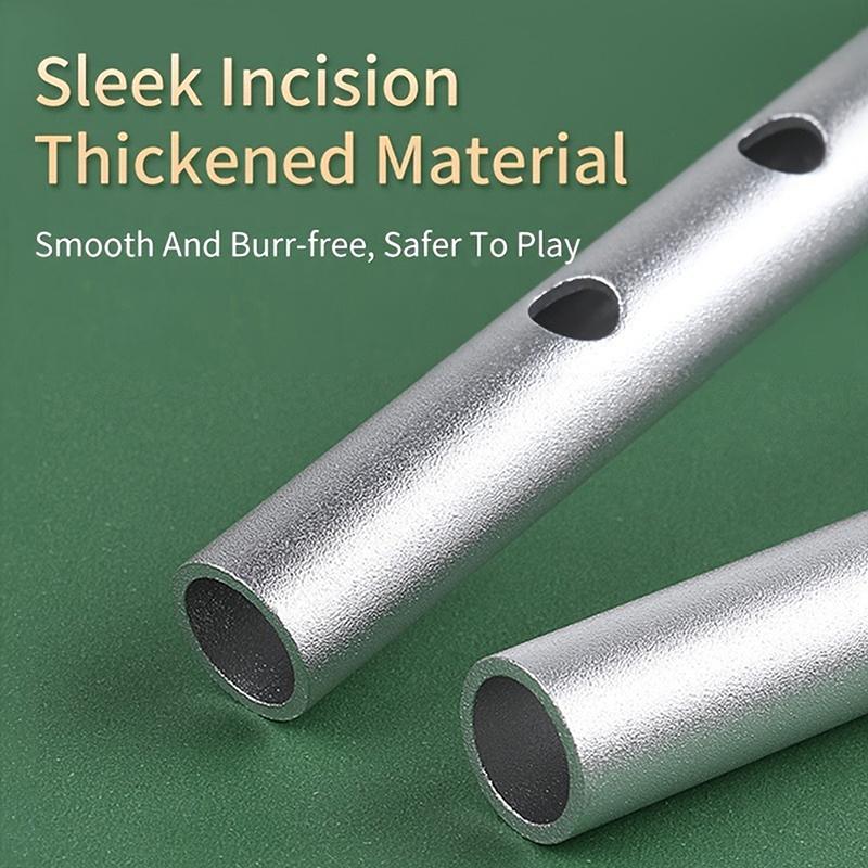 1 Stück authentische irische Pfeifenflöte, C/D-Tonart, Tin Penny Whistle mit 6 Löchern, perfektes traditionelles irisches Musikinstrument