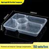 Disposable Multi-Compartment Rectangular Lunch Box