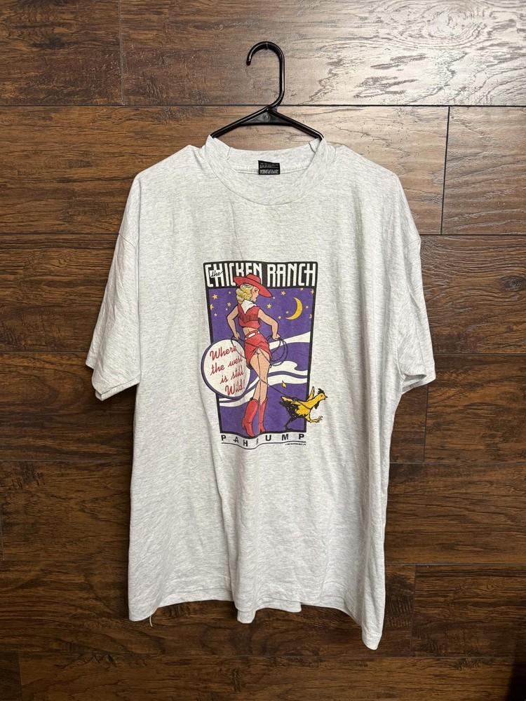 VTG The Chicken Ranch Brothel Art T-shirt Pahrump XXL Unisex T-Shirt XXXXL