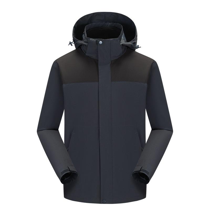 Luotuo Men s 3-in-1 Softshell Jacket: Windproof, Waterproof, Top Ten Outdoor Brand 5XL чёрный