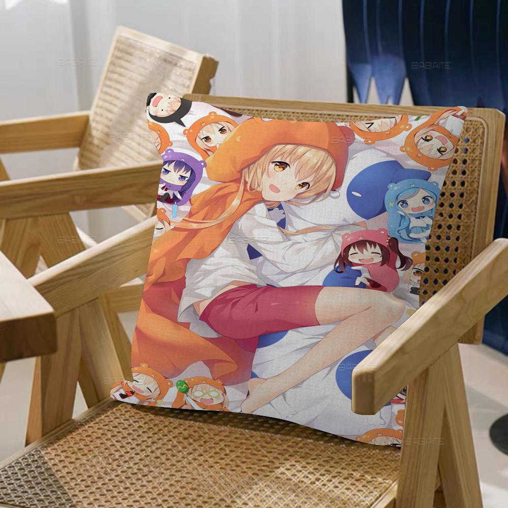 Himouto Anime Umaru Chan Cushion Cover Inches Farmhouse Decor Home Throw Pillow Covers For Couch Decorations