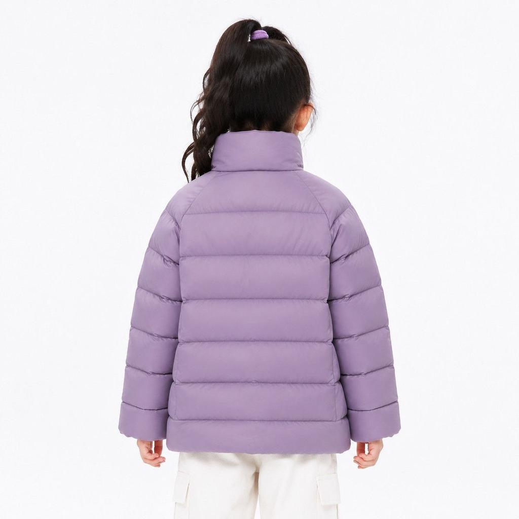 Girls' Down Jackets: Lightweight Stand-Collar Down Jackets for Fall/Winter; Boys' Warm Duck Down Jackets