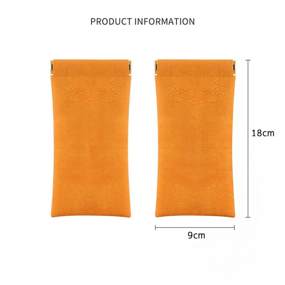 Male Waterproof Leather Glasses Case Eye Glasses Holder Eyewear Protector Case Sunglasses Pouch