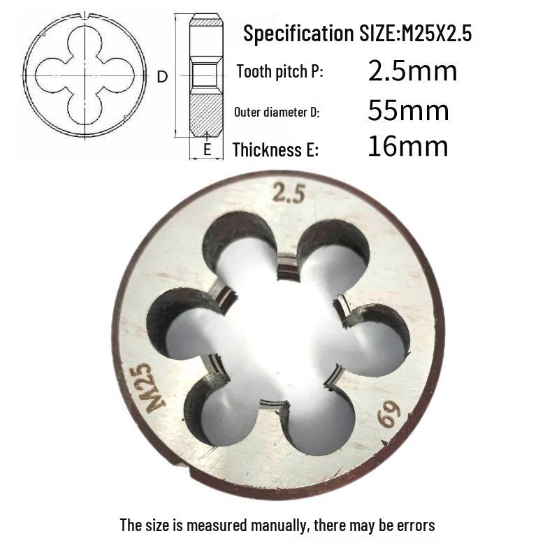 Kulatá vratidlo M24-M26 x 0,5-3 mm, Chod vpřed/vzad, Pravý/Levý závit