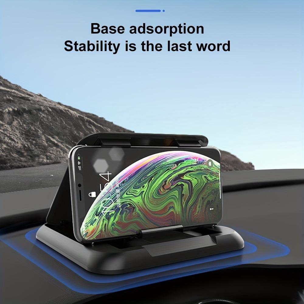 Universal Smartphone Car Mount with A Non-slip Silicone Base, Suitable for Dashboards and Car GPS Mounts