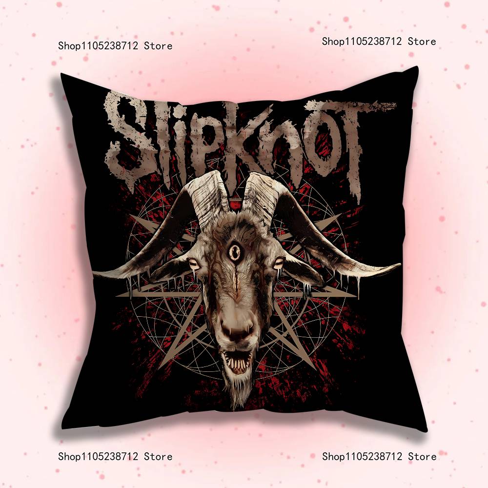 Band Cool S-Slipknot Pillowcase Pillowslip Cushion Plush Boys Girls Cartoon Anime Kawaii Decoration Kids Birthday Cute Gifts