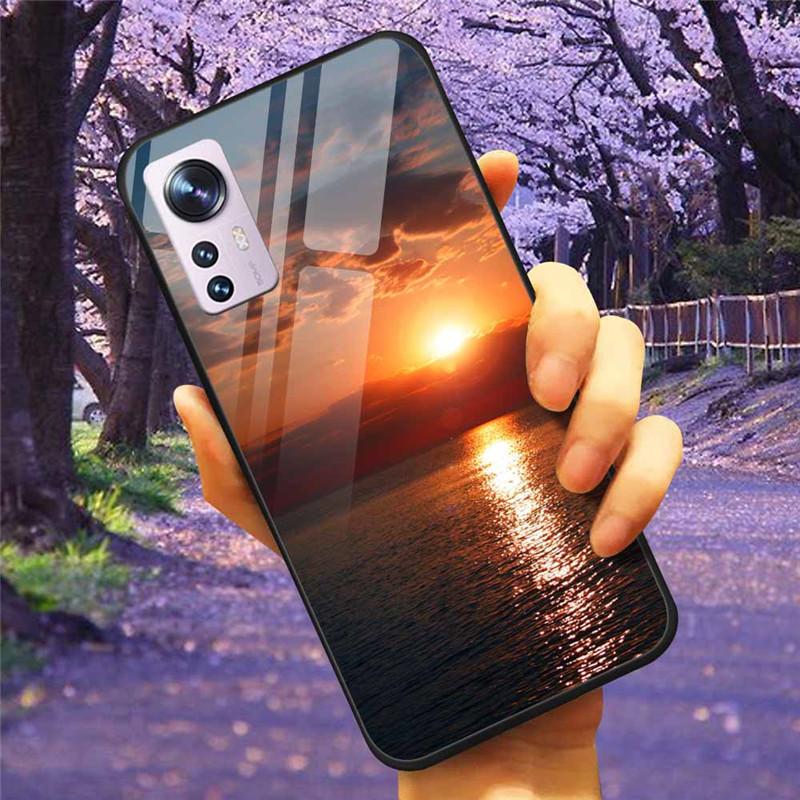 For Xiaomi 12T / 13T Case Tempered Glass SPACE Marble Luxury Hard Back Cover for Xiaomi 13T Pro / 12TPro Bumper for Xiaomi13T