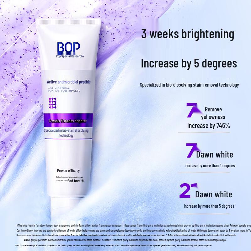 BOP Color Correcting Whitening Toothpaste Triple Pack