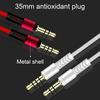 Audio Cable 1.2m Plug Volume Control Gold Plated 3.5mm Male To Male AUX