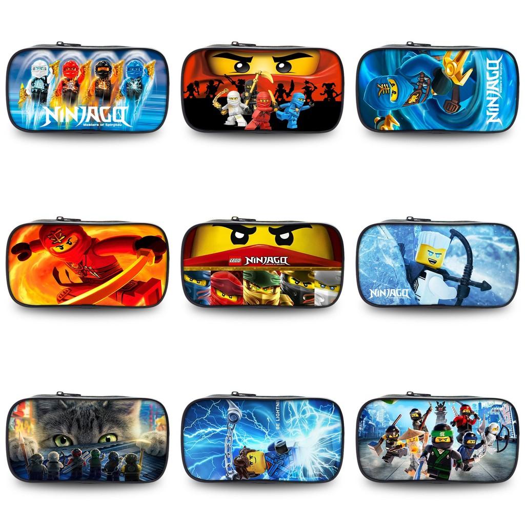 Ninjago Pencil Case For Students With Nylon Material And Storage Pocket