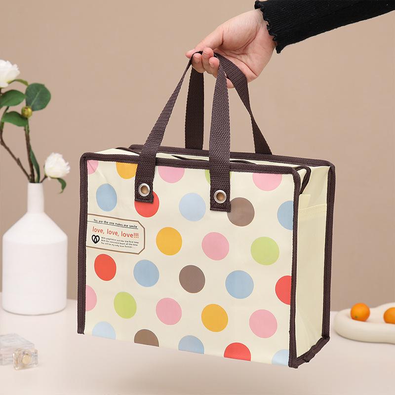 Kleurrijke Cartoon Opvouwbare Non-woven Tote Bag - Modieuze, Draagbare Cadeau/Boodschappentas