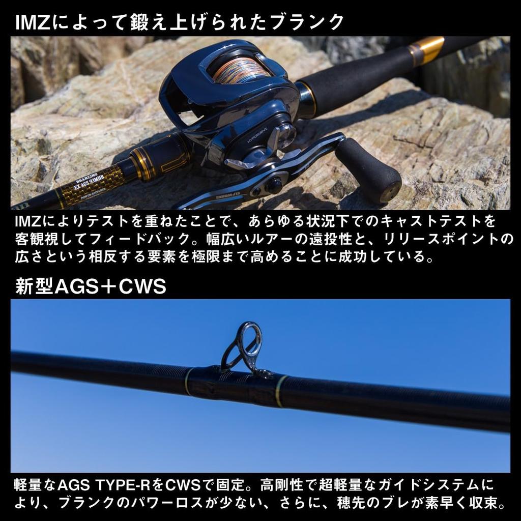 Daiwa Baitcasting Seabass Rod MORETHAN BRANZINO EX AGS 93MHB