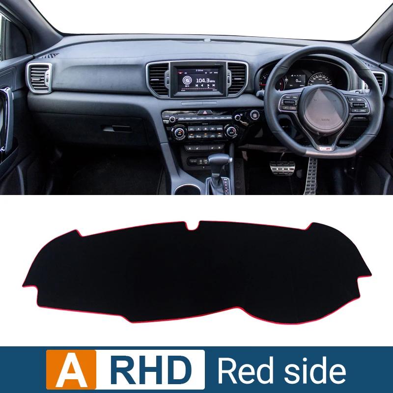 Car Dashboard Cover For Kia Sportage 4 QL 2016 2017 2018 trument Desk Sun Shade Mat Dash Non-slip Accessories