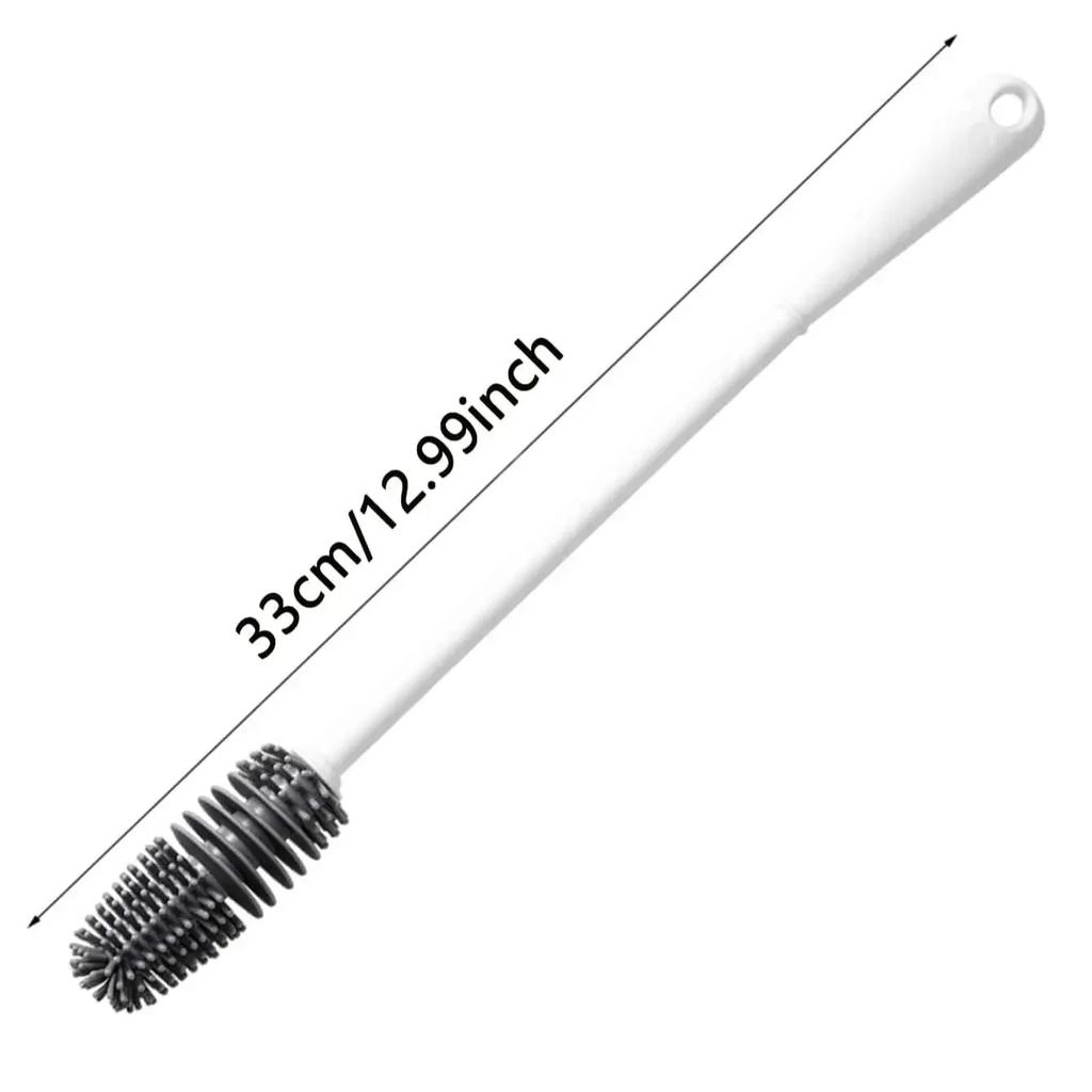 1pc-Long Handle Silicone Bottle Brush Cleaning Brush Kitchen Cleaning Cup Brush Thermos Glass Brush Cleaning Tools
