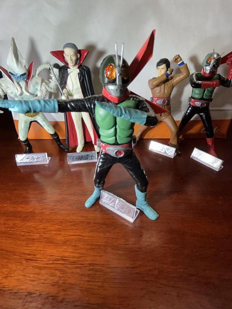 [USED] Kamen Rider No. 2 Dr. Shinigami Squid Devil Figures (5 pieces)