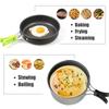 Outdoor Camping Cookware Set For 2-3 People, Lightweight Folding Pot Combination, Suitable For Outdoor Picnics And Hiking Trips