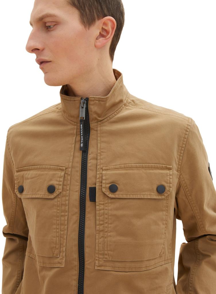 Демисезонная куртка Tom Tailor Feldjacke mit Stehkragen (1034871) otter brown