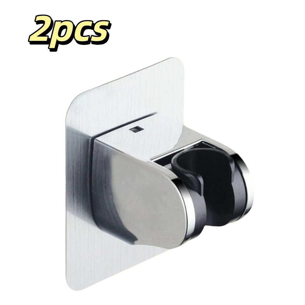 Strong Adhesive Backing Punch-Free Shower Head Bracket Handheld Sprayer Holder  Shower Upgrades