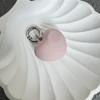 Süßer Herz-Hase Schlüsselanhänger Taschenanhänger Handgewebtes Accessoire