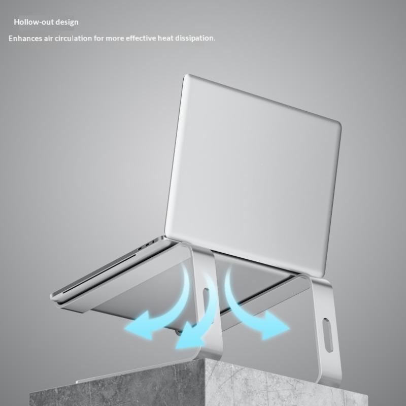 Portable Foldable Aluminum Laptop Stand Lightweight Desktop Holder for 10-17 Inch Laptops Business Trip Use
