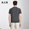 Herren T-Shirt mit kurzen Ärmeln im Old Money Stil, pflegeleicht, aus langstapeliger Baumwolle gestrickt