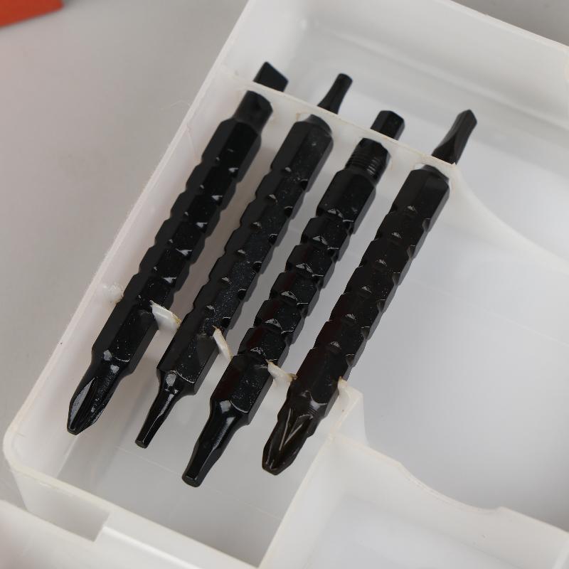 1Set Ratchet Screwdriver Set Short Shaped Radish Head High Hardness Labor-Saving Multi-Functional Dual-Purpose