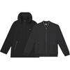 White Solid Color Comfortable Soft Skin-Friendly Warm Three-In-One Down Jacket Men Jacket Black F11M443505F-BK