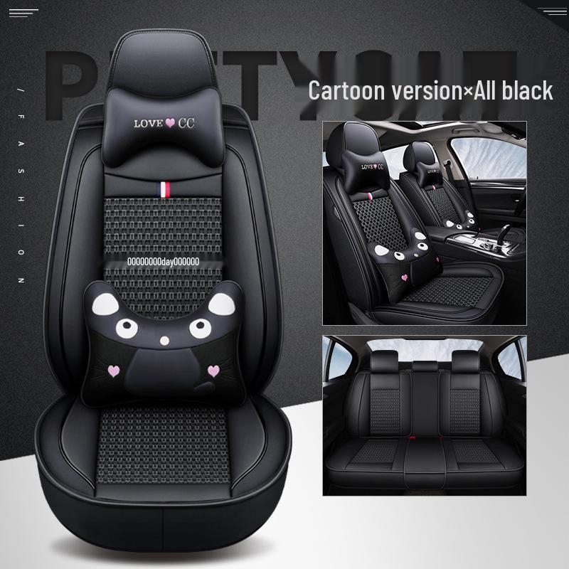 Breathable Leather Cartoon Seat Cushion for Buick Excelle 2013-2015