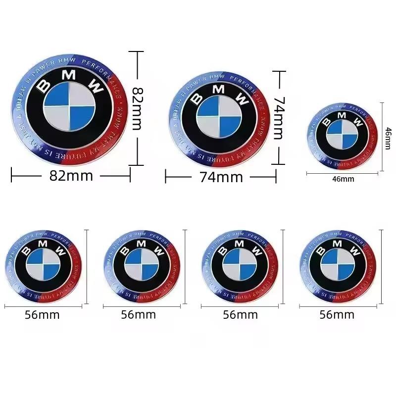 7 szt./zestaw Logo 50. Rocznicy Samochodu Do BMW G30 G31 G38 G11 G12 G20 G28 F10 F48 F49 G01 F20 F21 F22 Pokrywa Dekoracyjna Felgi