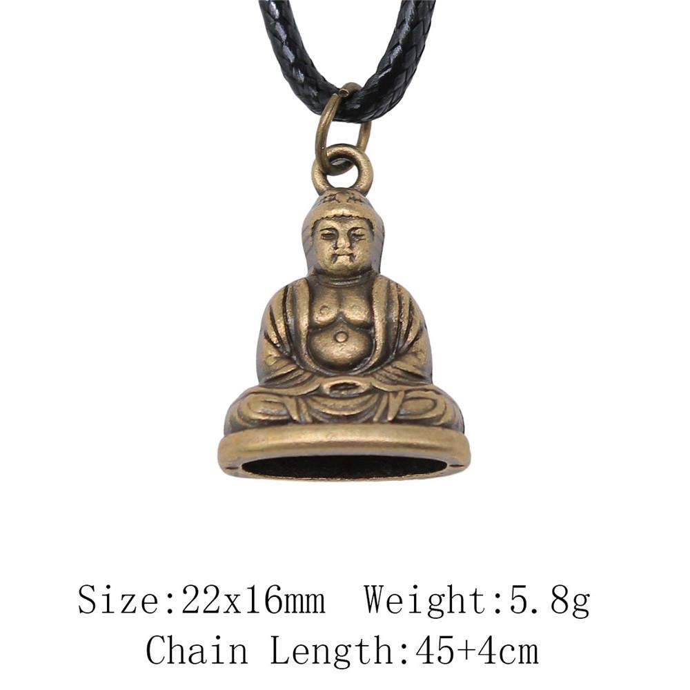 2025 Trend Best Friend Necklace Chief Pharaoh Buddhism Necklace Leather Chain 45cm Audience Necklaces With Pendant
