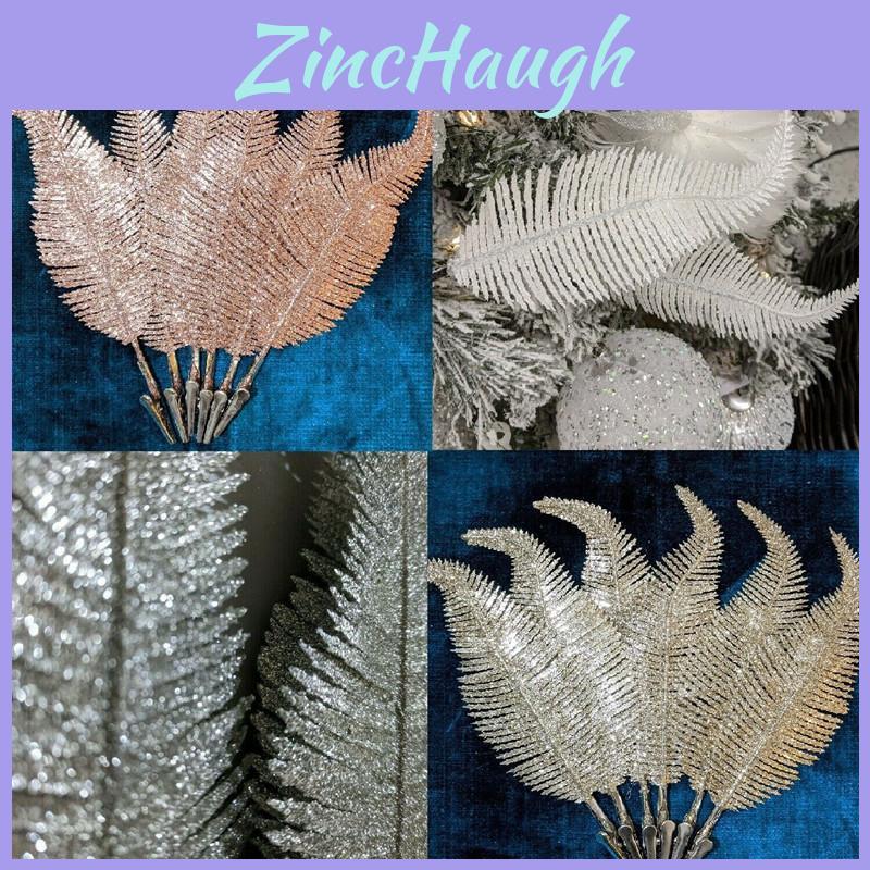 Elegant Clip On Feather Glitter Baubles For Stunning Christmas Tree Decor