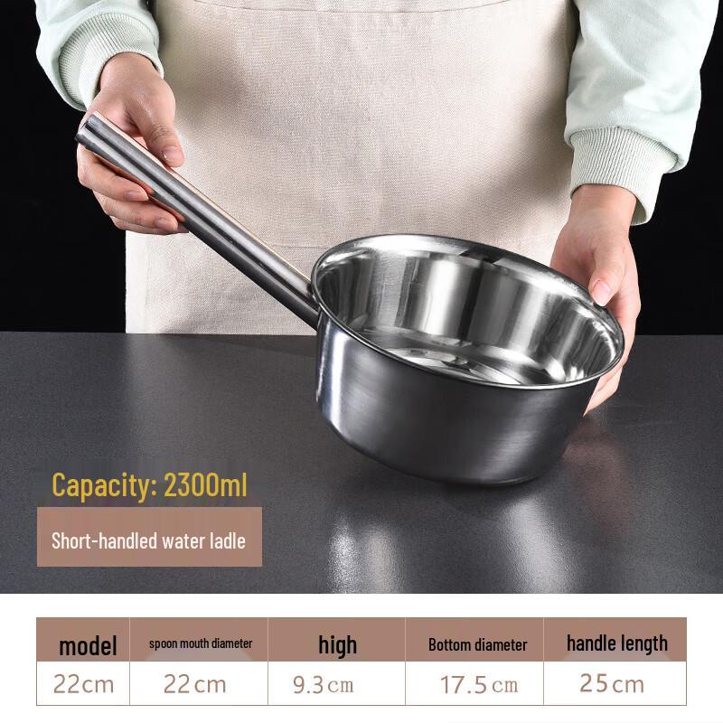 

Large Capacity Short-Handle Water Ladle (3-Pack)