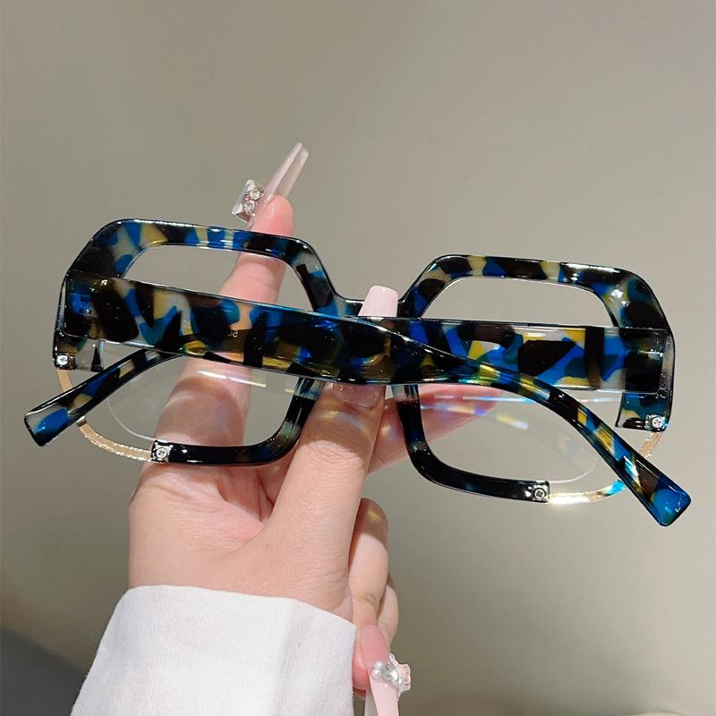 Oversized Vintage Anti Blue Light Optical Glasses Women Luxury Designer Myopia Customize Prescription Reading Eye Glasses Frame