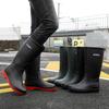 Rain Shoes Men's Fashion Outer Wear High Tube Non-slip Bundle Rain Boots Kitchen Car Wash Riders Special Thick-soled High Tube Water Shoes