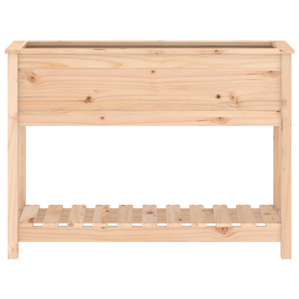 vidaXL Pflanzkübel mit Ablage 111,5x34,5x81 cm Massivholz Kiefer