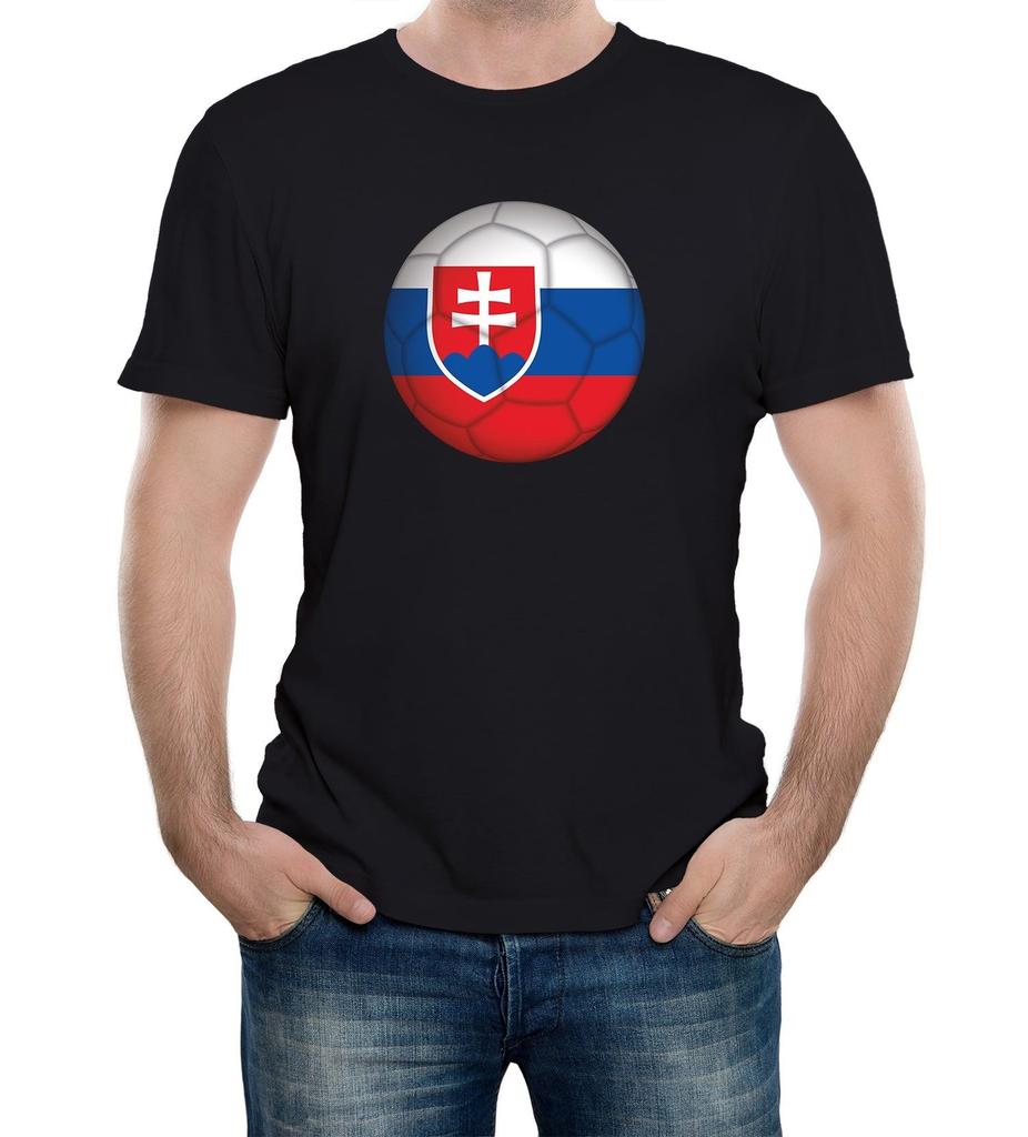 Slovakia Football Supporter Mens T-Shirt Mens Womens Tees Top World Cup Euros Slovakian Country