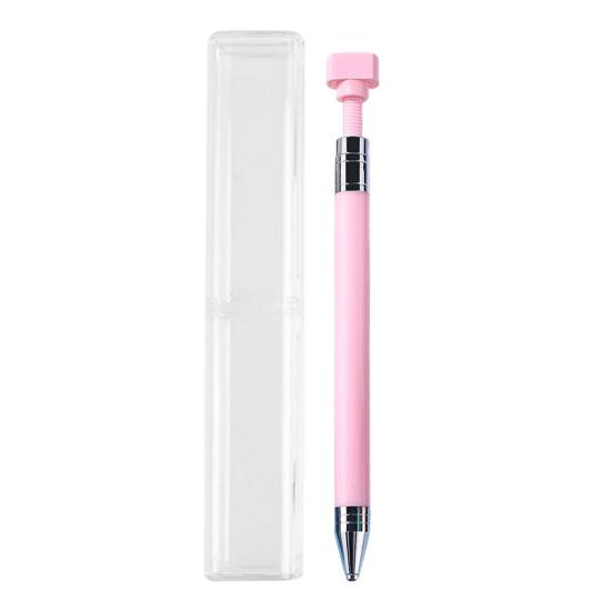 Rhinestone Picker Refillable Wax Pen DIY Nail Art Rhinestone Painting Decoration Dotting Wax Pen Rotatable Long Handle Rhinestone Pick-up Tools