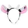 Cute Cartoon Cow Horn Headband Soft Fabric Elastic Design for Kids Teens and Adults Anime Lover Cosplay Event Accessory