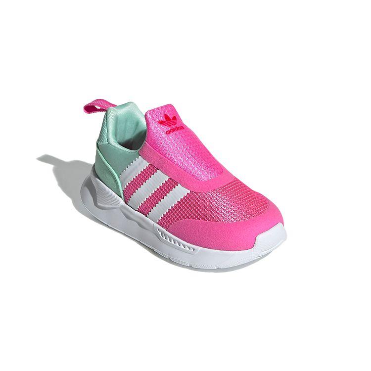 Adidas Originals ZX 360 Comfortable Breathable Low-Top Walking Shoes Baby Shoes Pink White Green FX4944