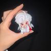 2pcs/Set Love And Deepspace Cute Sylus Silver Wing Demon Qin Che Chibi Figure Mini Anime Doll Ornament Otome Game Model Toy Gift