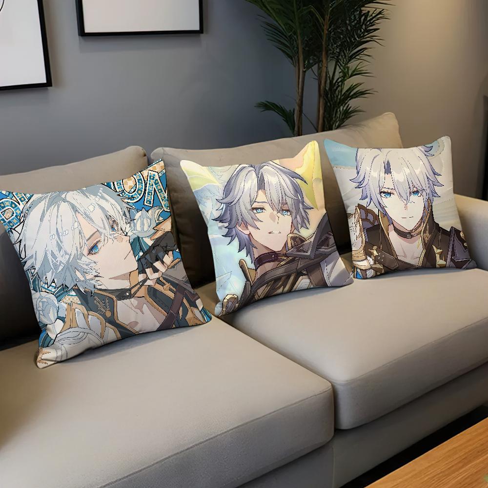 Star Phainon RailComfortable Honkai soft Pillow Case for game Sofa Living Room Home office Decor fanart Protective Covers