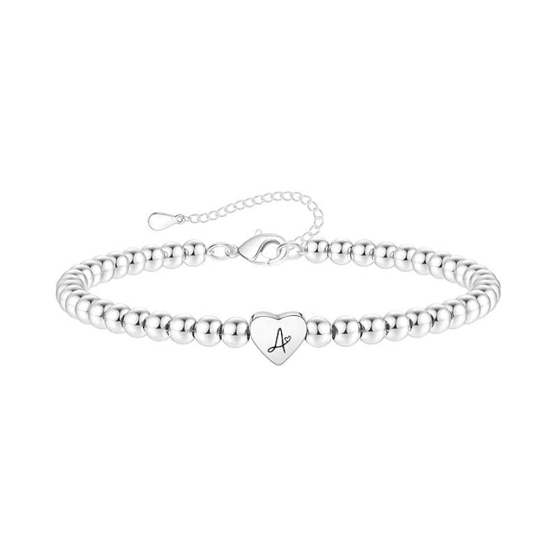 

Браслет JYL TS 26 Букв Сердце Нержавеющая Сталь Персонализированный Приносит Радость A детские розовый