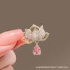 New Alloy Brooch High-end Niche Women's Peony High-end Pin Coat Suit High-end Versatile Brooch