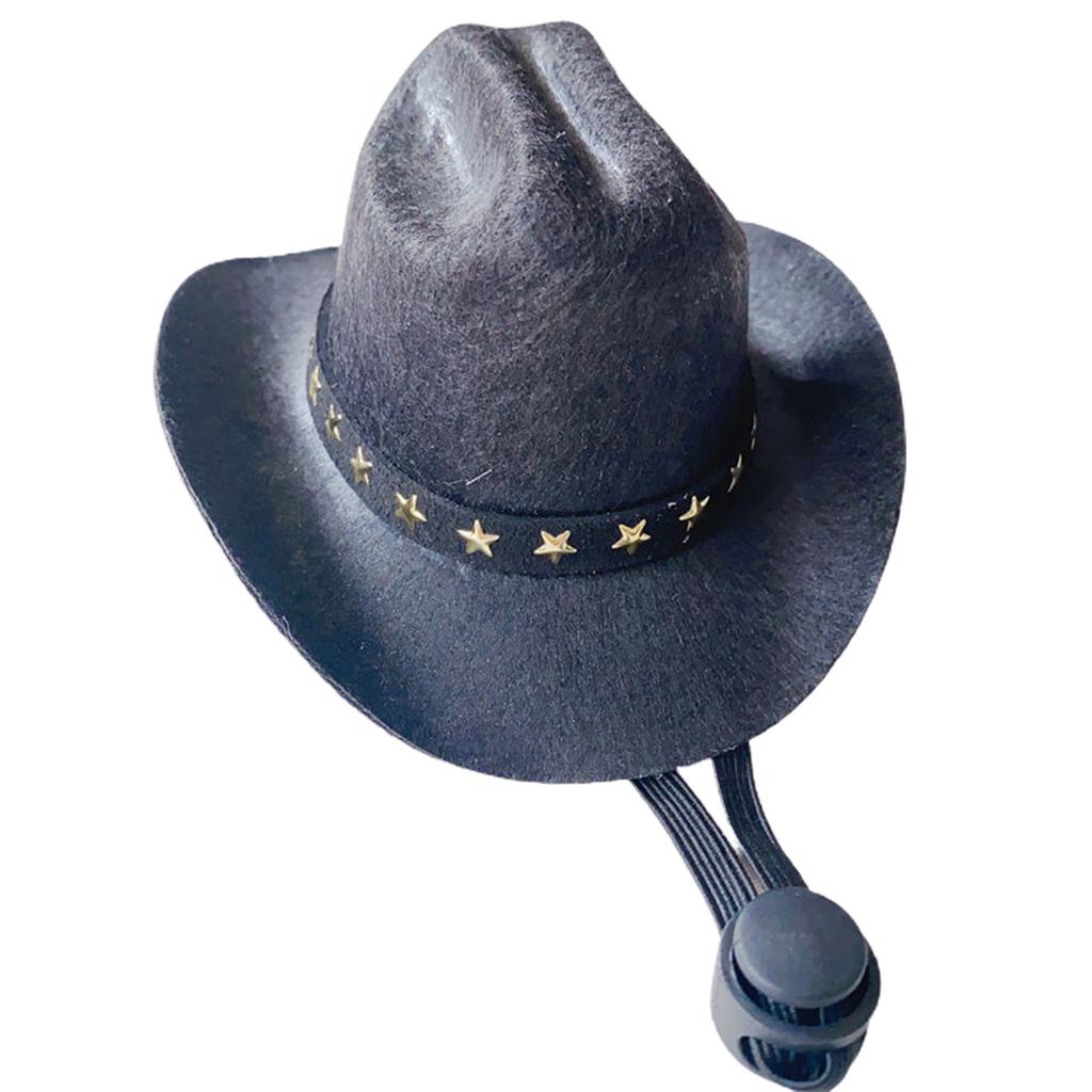 Pet Cowboy Hat Headwear Hat for Dogs/Cat Festival Gift Cosplay Supplies Cowboy Hat Props Headwear Kitten Knight Cap