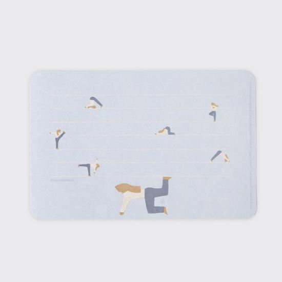 Small Stationery Sojak5 Happy Hobby Regular Card (Yoga), a popular phrase in Korea