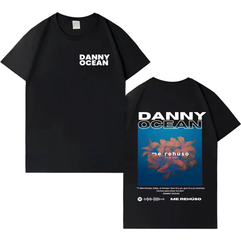 Rapper Danny Ocean Popluar 2026 Spring summer Print Tshirt Mens Fashion Casual T Shrits Aesthetic Crewneck Short Sleeve Tees