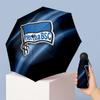 Hertha BSC FC Mini Parapluie de Poche Pliant 5 fois Compact Léger Anti-UV Protection Pluie Soleil Parapluie Portable Parapluie de Voyage