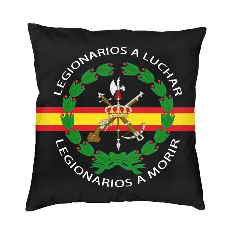 Spanish Legion Espanola Flag Cushion Cover 45x45 Cm Zipper Spain Coat Of Arms Soft Luxury Throw Pillow Case for Sofa Pillowcase