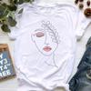 Women Abstract Printed Tshirt Casual Fashion Tees Harajuku Short Sleeve Female Casual Short Sleeve Blouse For Spring & Summer