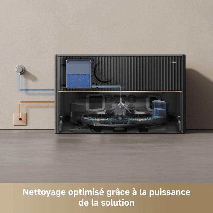 DREAME X50 Master Saug- und Wischroboter mit kompakter 8-in-1-Basis 24,9 cm - Hindernisüberwindungssystem - 20.000 Pa - Entwirrbürste
